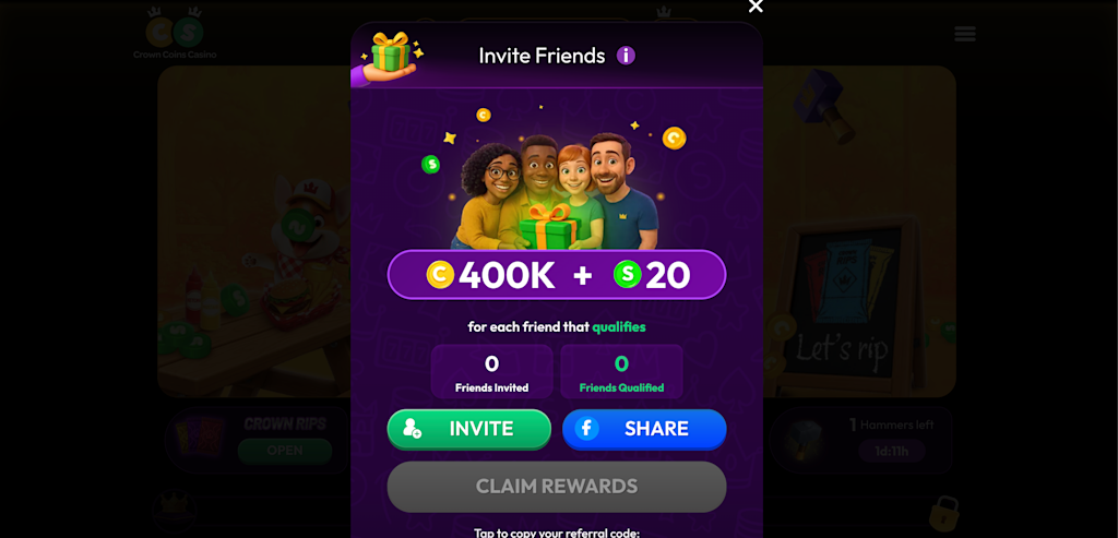 Crown Coins referral