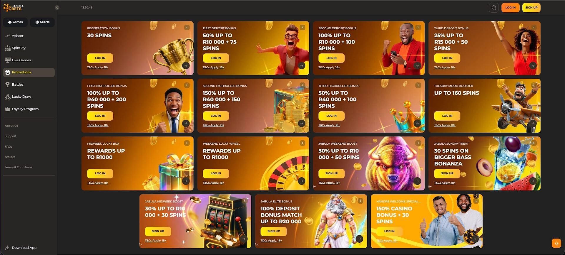 Jabula Bets promotions