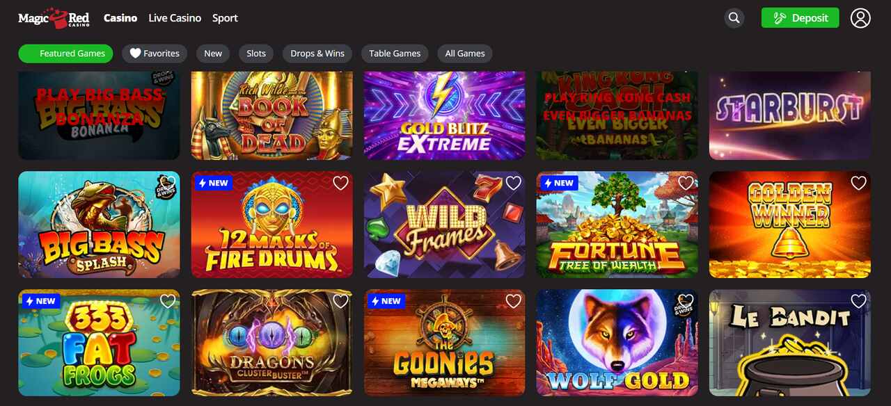 magic red games