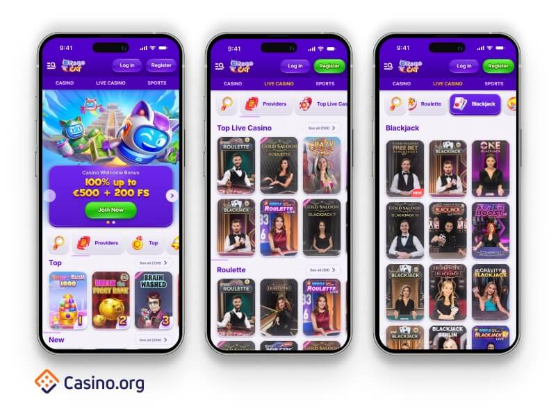 RoboCat Casino UAE mobile screenshot