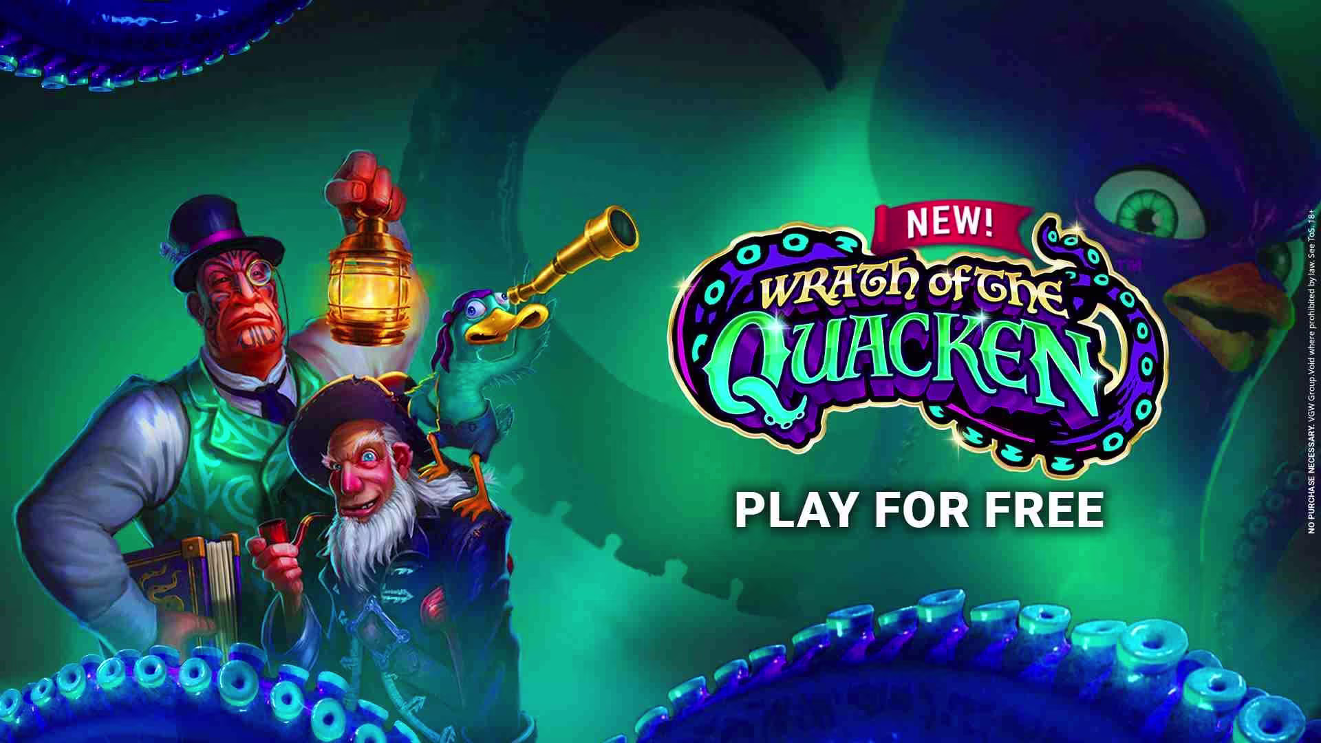 LuckyLand Slots game - Wrath of the Quacken