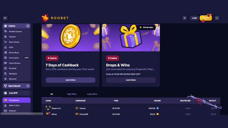 Roobet promotions