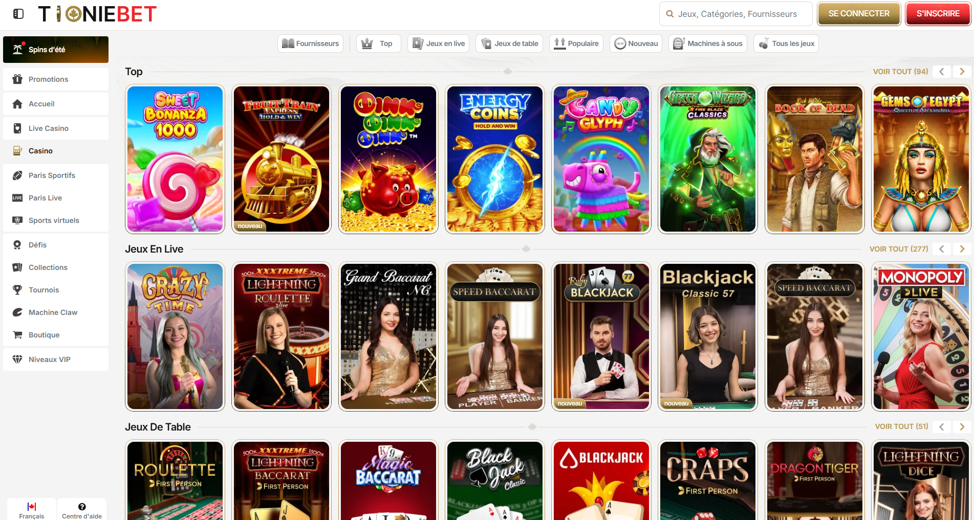 Tooniebet CAFR games.png