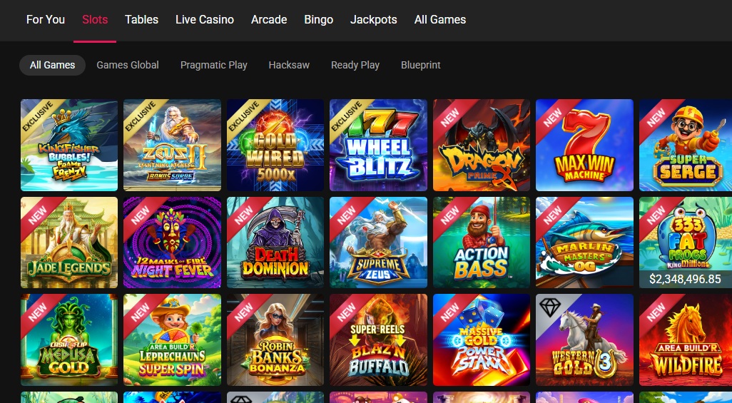 Spin Casino new games August 26