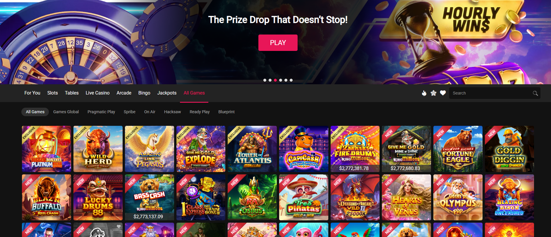 Spin Casino new games September 26