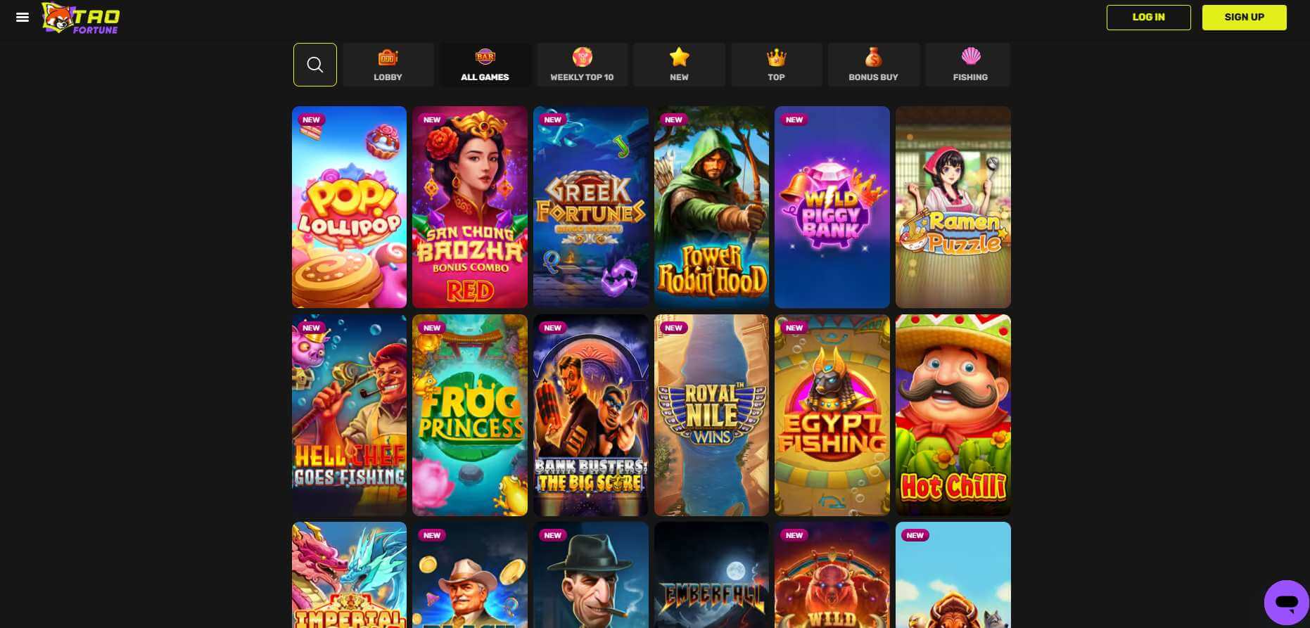 Tao Fortune games
