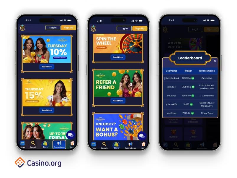 mobile testing dimesweeps casino