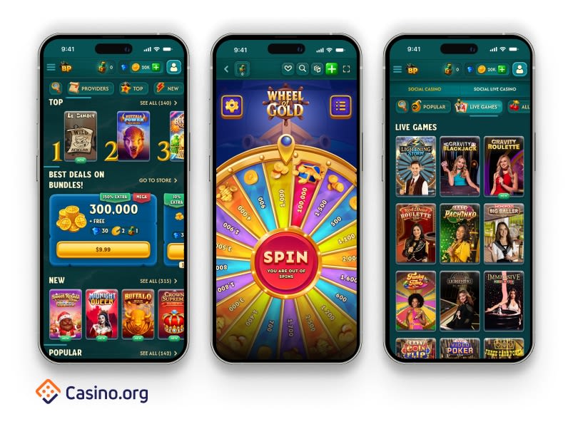 Interface de Instant Casino FR