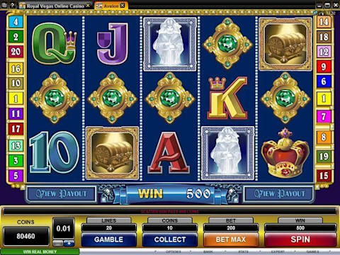 Slot Info Screenshot Avalon
