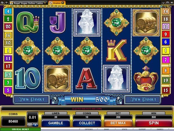 Slot Info Screenshot Avalon