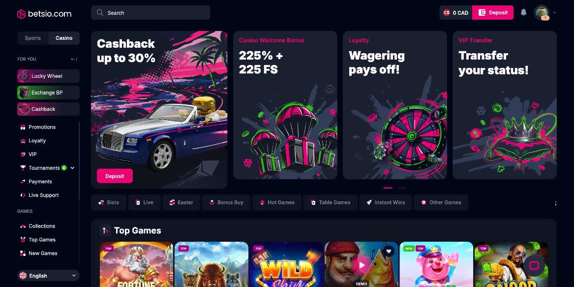 Betsio promos 