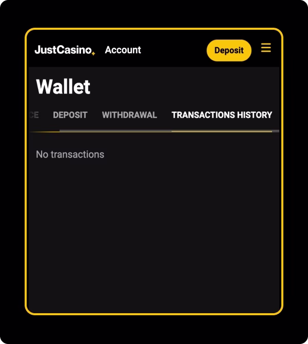 JustCasino NZ withdrawal step 3