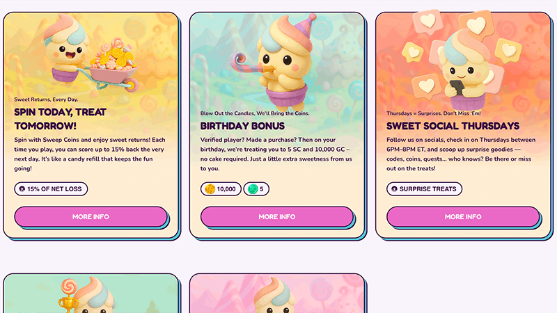 sweet sweeps promos