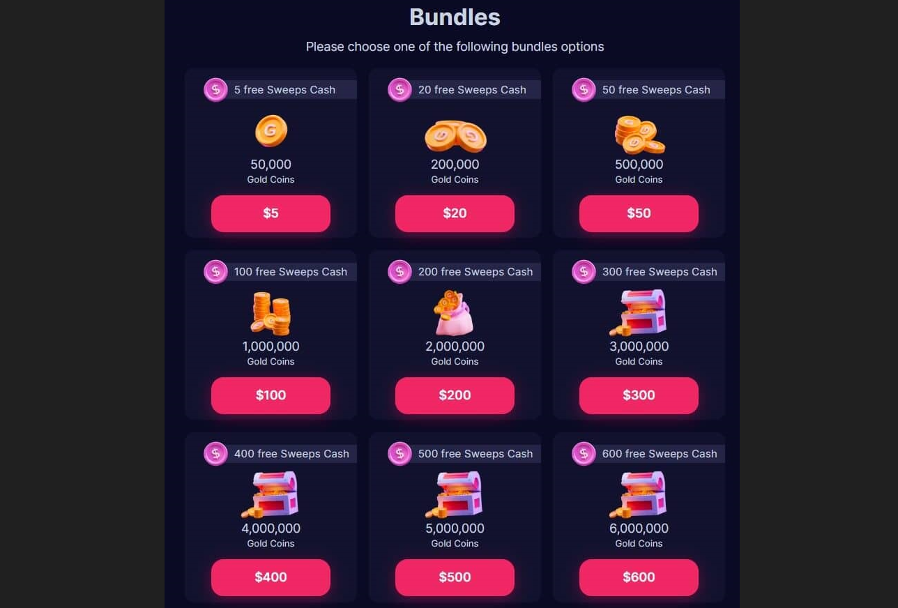 Chanced Casino compra de Gold Coins