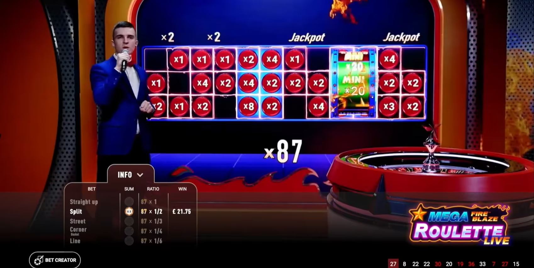 Mega Fire Blaze Roulette Live screenshot.png