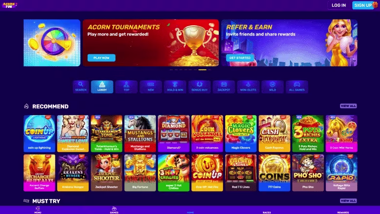 acorn-fun-casino-sweepstakes-casino-1