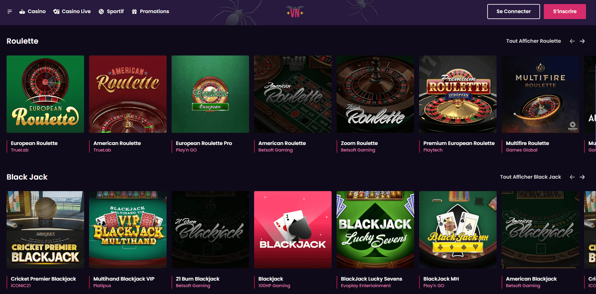 Vegas Now - table games