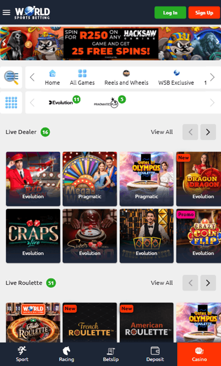 World Sports Betting ZA 3