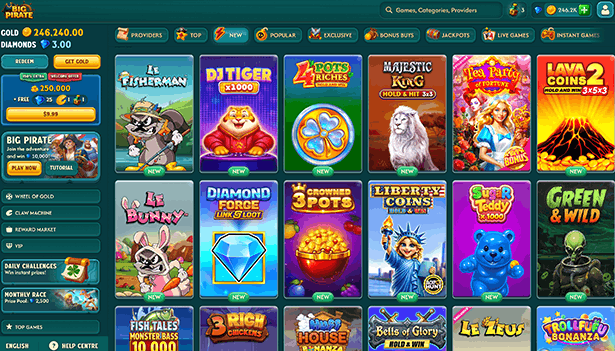 new games at bigpirate casino