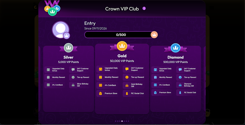 Crown Coins VIP