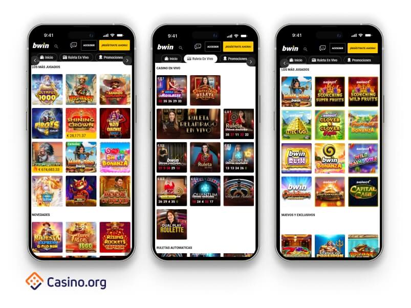 Aplicación móvil del casino Bwin