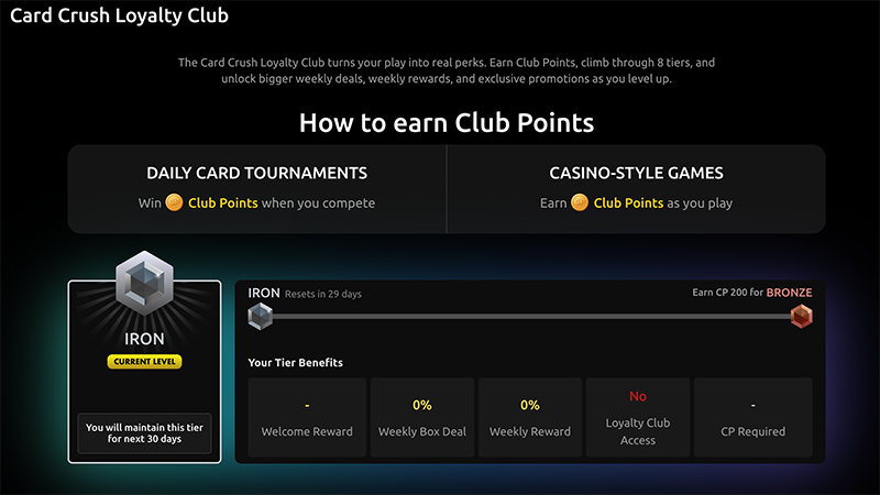 card crush loyalty scheme