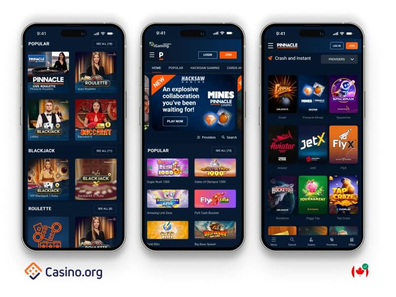 Pinnacle on mobile