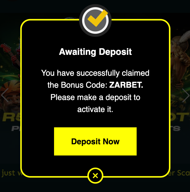 ZARbet sign up - 3