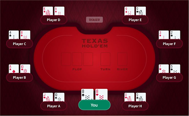 Poker table