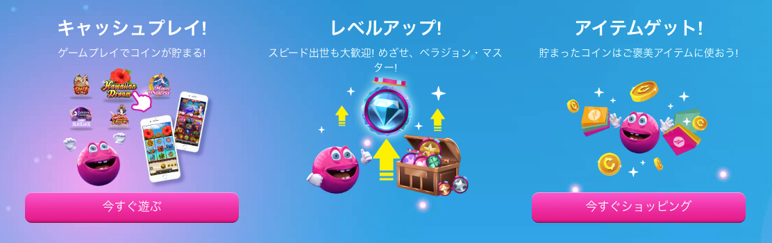 ベラジョンカジノのご褒美プログラム