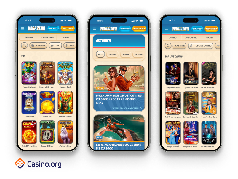 Vegasino casino online