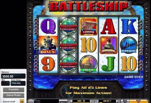 Battleship at Mr. Green Casino