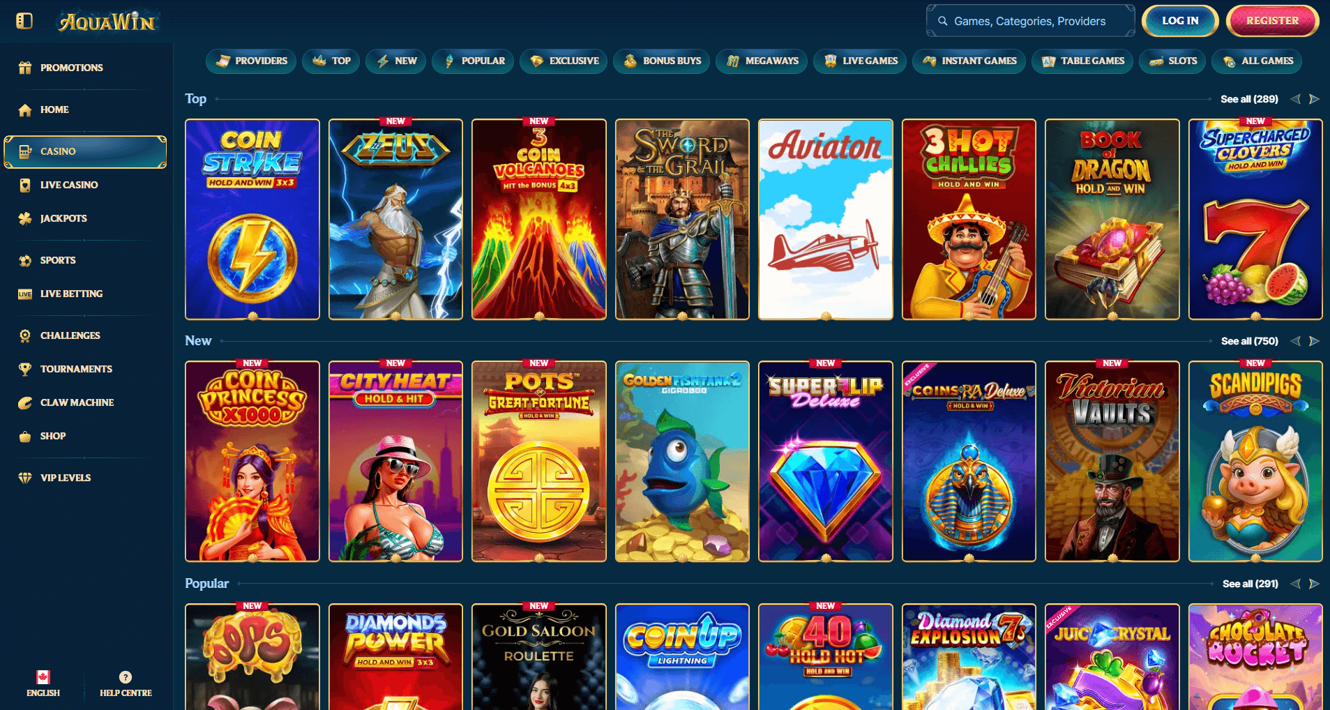 Aquawin games
