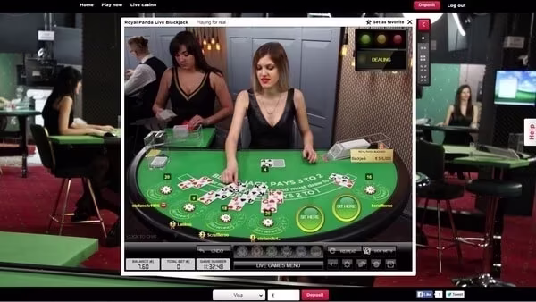 Royal live dealer blackjack Play at Royal Panda Casino