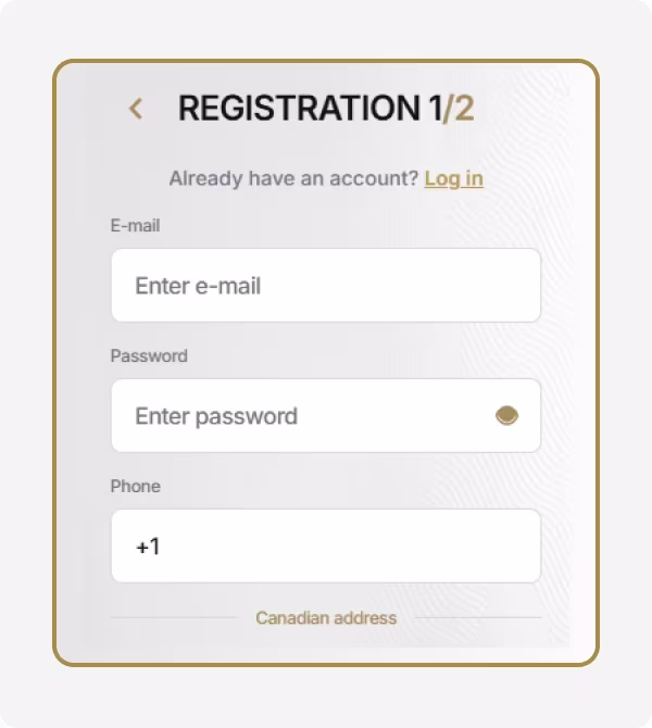Tooniebet Ontario Enter your details