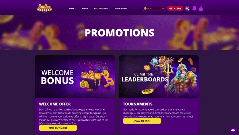 [Casino Review] [en_US] Smiles, Promotions