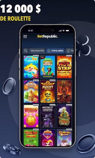 BetRepublic jeux populaires capture d'écran