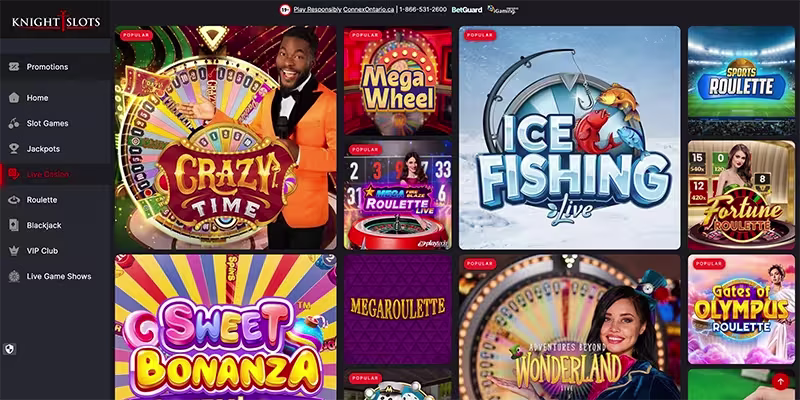 www.knightslots.ca live-casino
