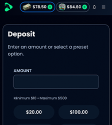 deposit funds at horseplay