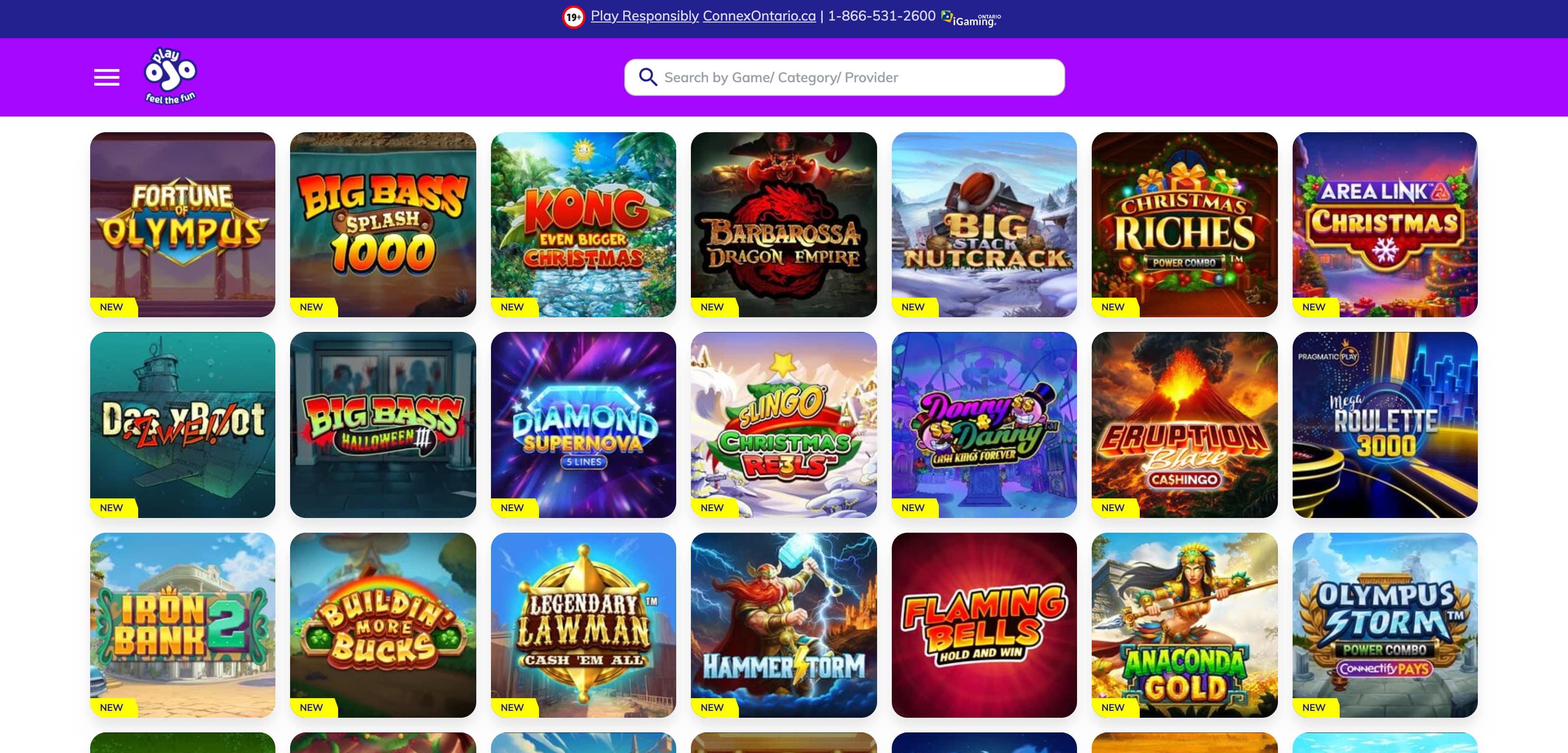 playojo ontario lobby