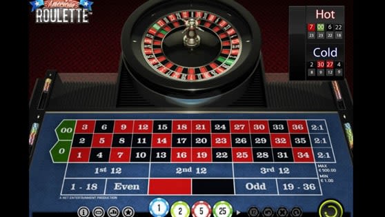 American roulette (5.26% house edge)