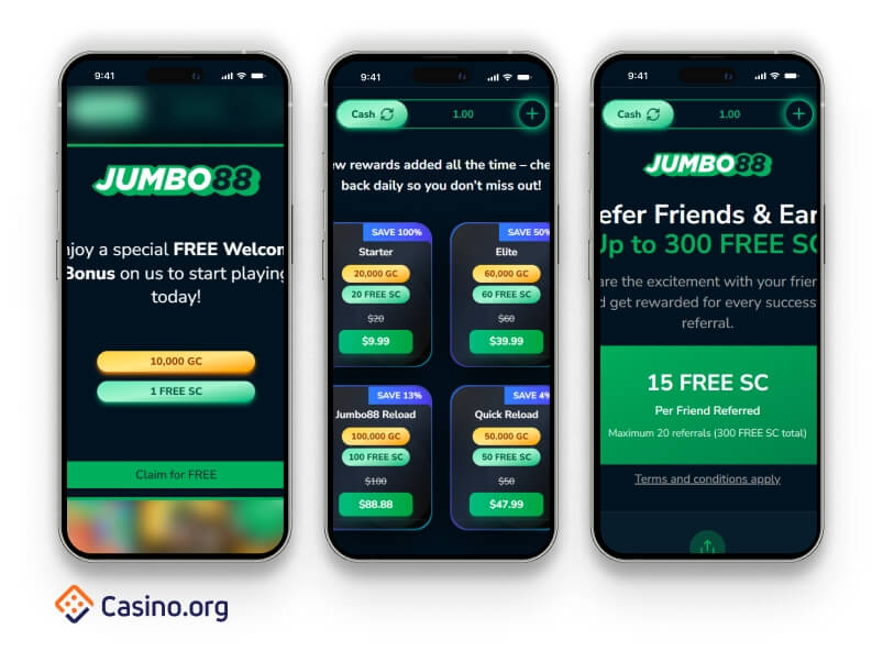 Jumbo88 promo mobile view