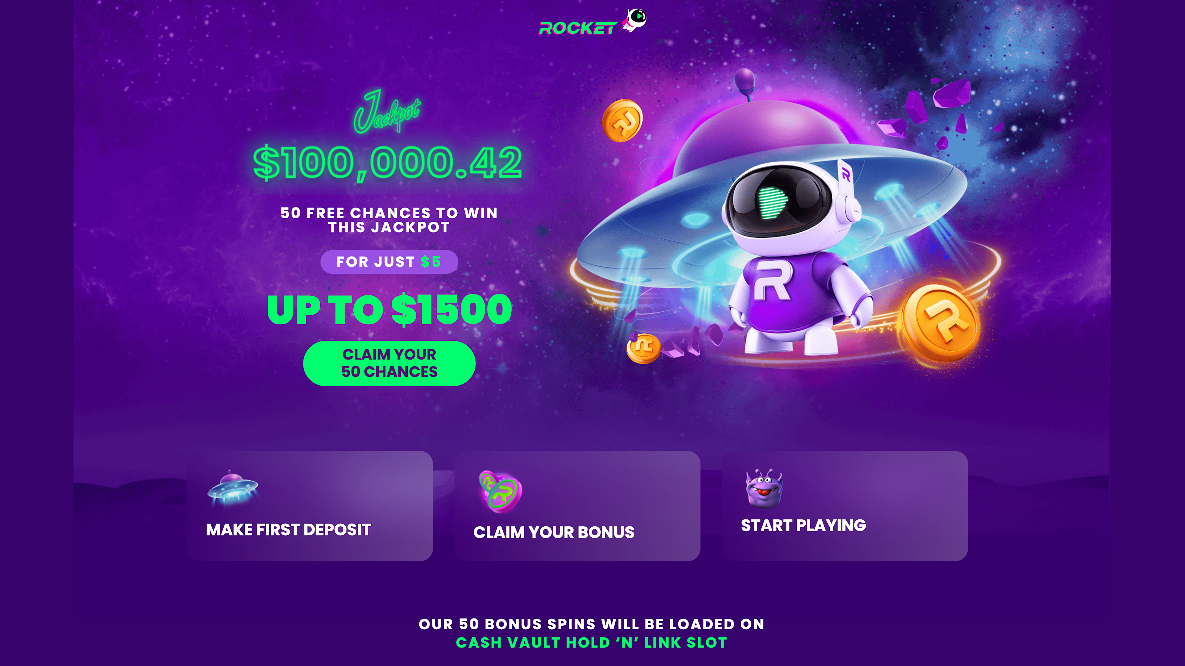 Rocket casino 5$ bonus
