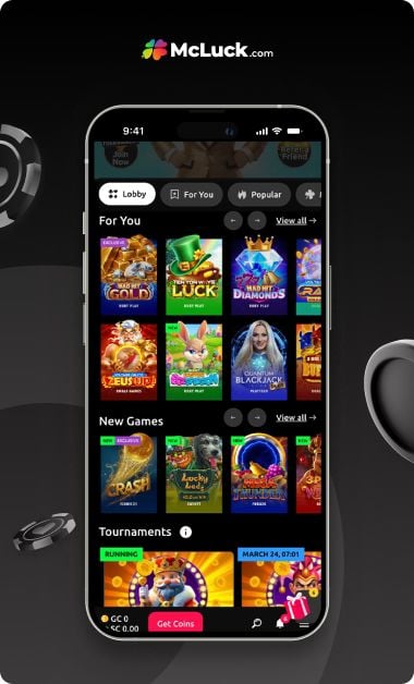 mcluck casino sweepstakes app
