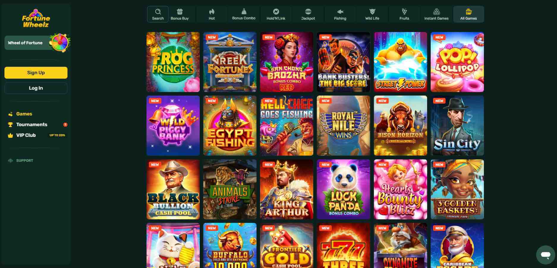 Fortune Wheelz games