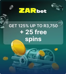 ZARbet SA Bonus card image