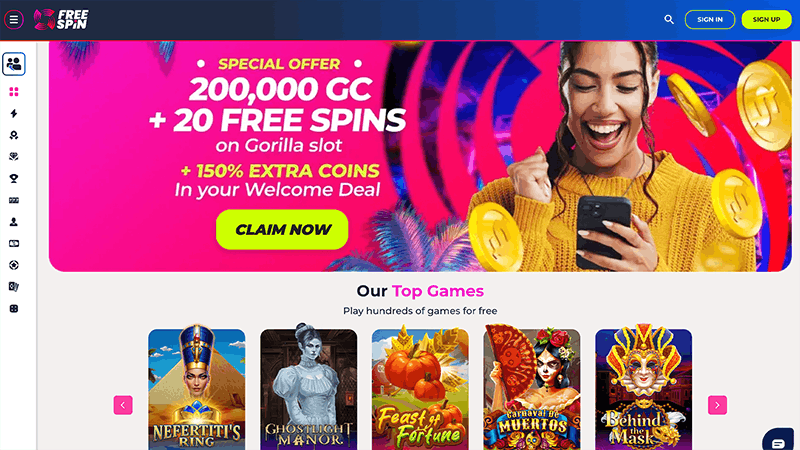 testing the freespin casino app