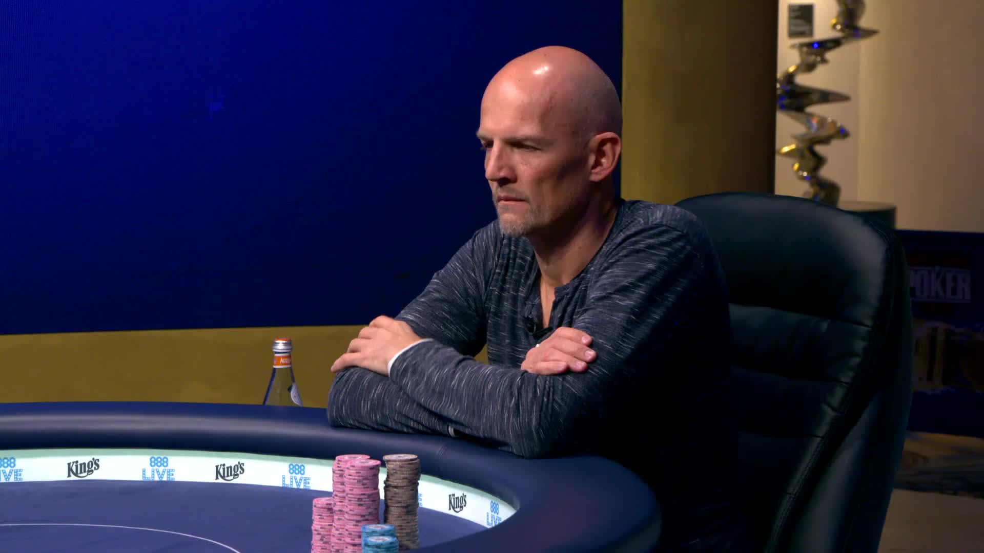 Pokerspieler Andreas Eiler aus Deutschland bei einem Poker Event 