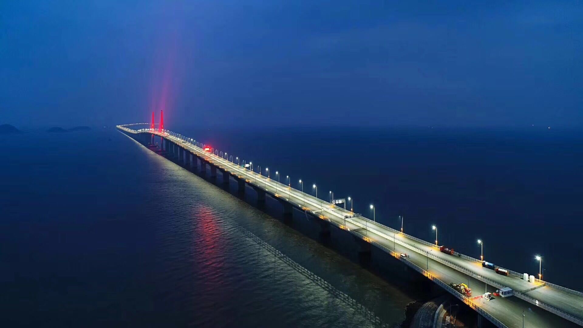 Die Hongkong-Zhuhai-Macao-Brücke zwischen Hong Kong und Macau