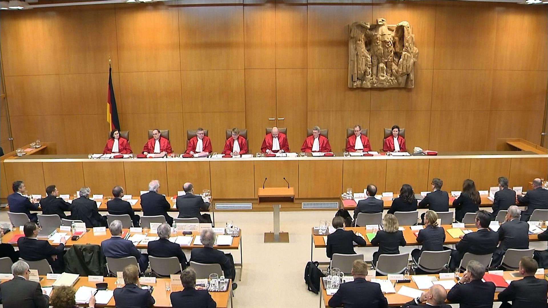 Richter im Bundesverfassungsgericht in Karlsruhe